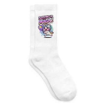 Serving Up Some Magic! - Tennis socks - white - Right