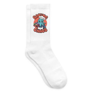 Baking Chaos - Tennis socks - white - Right