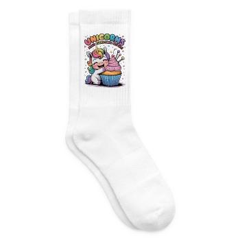 Unicorns Make Everything Better - Tennis socks - white - Right