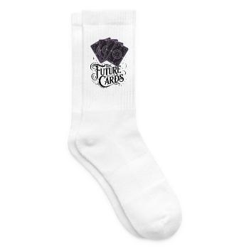 The Future Is In The Cards - Tennis socks - white - Right