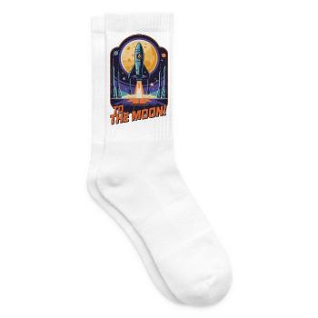 Zum Mond - Tennissocken - Weiß - Rechts