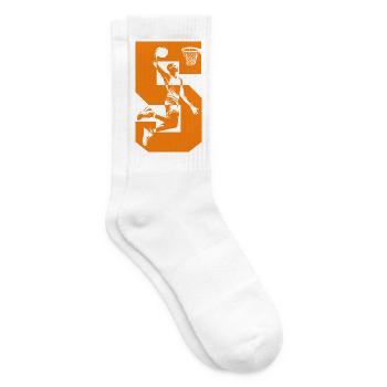 NUMÉRO 5 BASKETBALL 5E ANNIVERSAIRE - Chaussettes de tennis - blanc - Droite