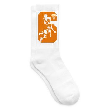 NUMÉRO 6 BASKETBALL 6E ANNIVERSAIRE - Chaussettes de tennis - blanc - Droite