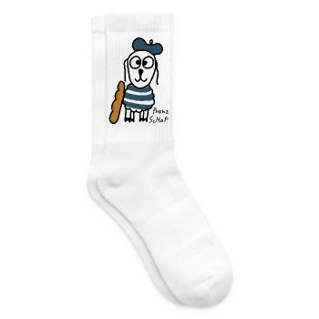 Französisch ScHoF - Tennissocken - Weiß - Rechts