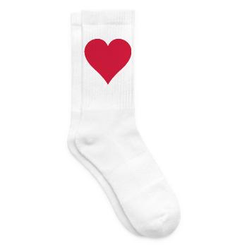 heart - Tennis socks - white - Right