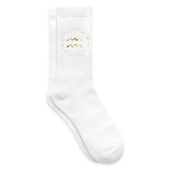 Wassermann Sternzeichen - Tennissocken - Weiß - Rechts