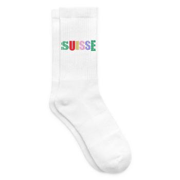 SUISSE - Chaussettes de tennis - blanc - Droite