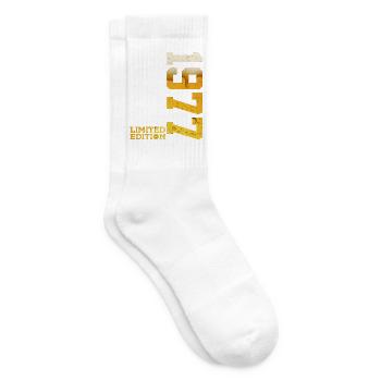 LIMITED EDITION 1977 BEER 49TH BIRTHDAY - Tennis socks - white - Right