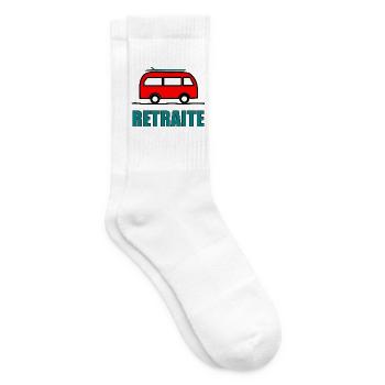 RUHESTAND. GLÜCKLICHER RUHESTAND. GLÜCKLICHER RUHESTAND - Tennissocken - Weiß - Rechts