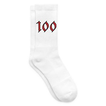 HAPPY BIRTHDAY. JOYEUX ANNIVERSAIRE. ANNIVERSAIRE. - Chaussettes de tennis - blanc - Droite