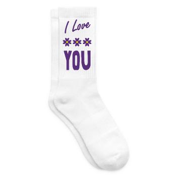ICH HABE GERADE GEHEIRATET. Junggesellinnenabschied. HEILIGER VALENTINSTAG. PAAR. LIEBE - Tennissocken - Weiß - Rechts