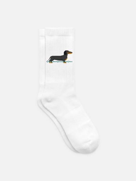 Dackel Bild - Tennissocken - Weiß