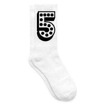 5. 5 YEARS. 5th ANNIVERSARY. 5 YEAR ANNIVERSARY - Tennis socks - white - Right