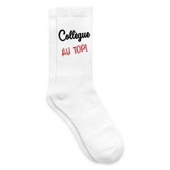 KOLLEGE. HUMOR. RUHESTAND. RUHESTAND. PENSIONIERT - Tennissocken - Weiß - Rechts
