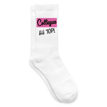 RETIREMENT. RETIREMENT. RETIRED. HAPPY RETIREMENT - Tennis socks - white - Right