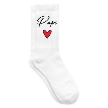 GRANDPA. DAD. FATHER'S DAY. HAPPY FATHER'S DAY - Tennis socks - white - Right