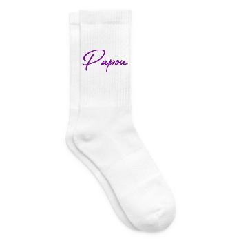 PAPUA. PAPA. VATERTAG. FROHER VATERTAG - Tennissocken - Weiß - Rechts