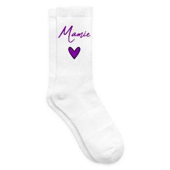 OMA. MUTTERTAG. ALLES GUTE ZUM GEBURTSTAG OMA. ICH LIEBE DICH - Tennissocken - Weiß - Rechts
