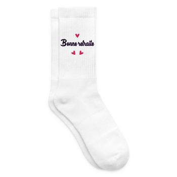 RETIREMENT. RETIREMENT. RETIRED. RETIREMENT - Tennis socks - white - Right