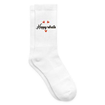 RETRAITE. RETRAITE. RETRAITEE. BONNE RETRAITE - Chaussettes de tennis - blanc - Droite