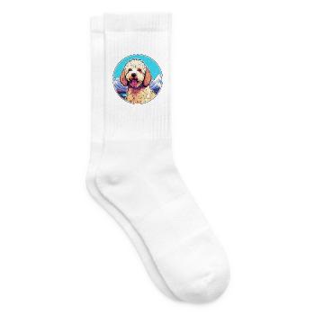 Lagotto Romagnolo Hunderasse Cartoon Kawaii Waterco - Tennissocken - Weiß - Rechts
