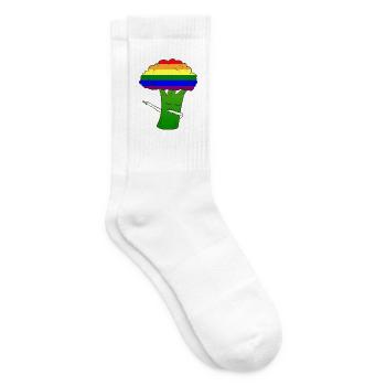 LGBT Broccoli - Tennissocken - Weiß - Rechts