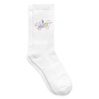 Goldener Posaunenklang Blasmusik - Tennissocken - Weiß - Rechts