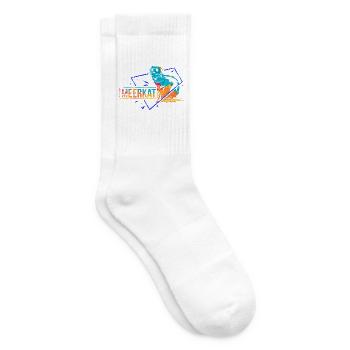 Neugieriges Erdmännchen Wüstenbewohner - Tennissocken - Weiß - Rechts