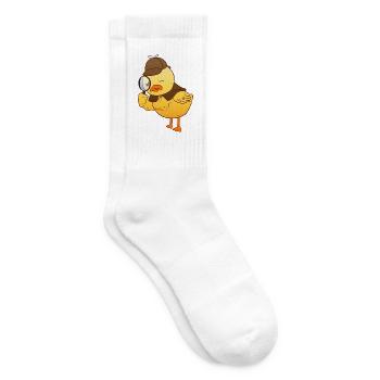 Detective Duck - Tennissocken - Weiß - Rechts