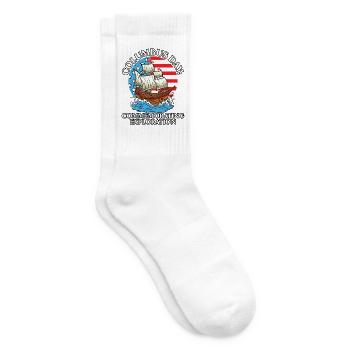 Kolumbus-Tag: Zum Gedenken an die Entdeckung von K - Tennissocken - Weiß - Rechts