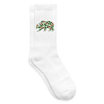 Blattbär - Tennissocken - Weiß - Rechts