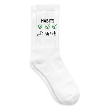 Gym Kreuzheben Workout Liebe - mein Hobby Fitness Rout - Tennissocken - Weiß - Rechts