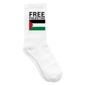 Free palestine flag | Gaza - Tennissocken - Weiß - Rechts