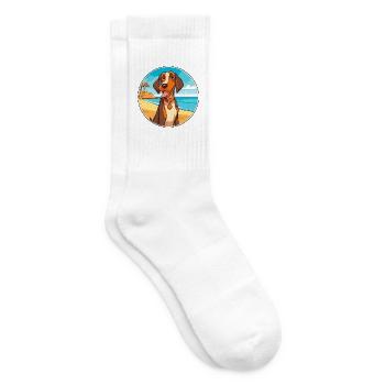 Cao De Castro Laboreiro Hunderasse Cartoon Kawaii - Tennissocken - Weiß - Rechts