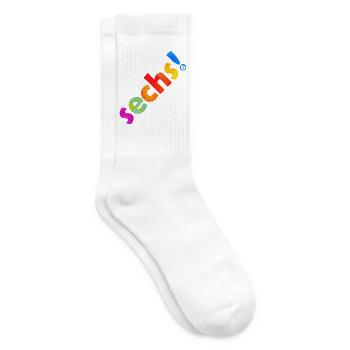 SECHS 6 JAHRE 6. GEBURTSTAG - Tennissocken - Weiß - Rechts