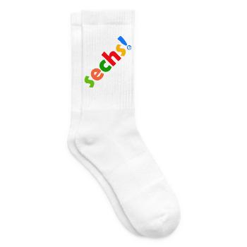 SECHS 6 JAHRE 6. GEBURTSTAG - Tennissocken - Weiß - Rechts