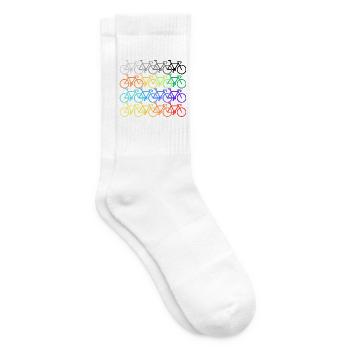 Fahr mit Fahrrad - Tennissocken - Weiß - Rechts