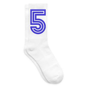 5. 5 JAHRE. 5-JÄHRIGES JUBILÄUM. 5-JÄHRIGES JUBILÄUM. 5. - Tennissocken - Weiß - Rechts