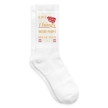 Theater Broadway Musical Bühnendarstellerin Schaus - Tennissocken - Weiß - Rechts