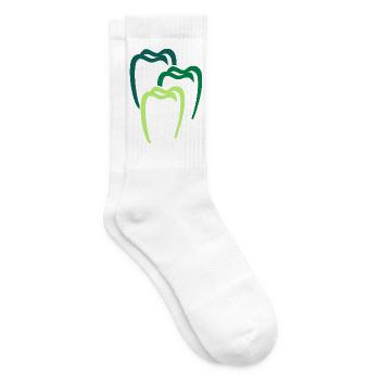 Zahn 4 Zahnarzt Dental Dentist - Tennissocken - Weiß - Rechts