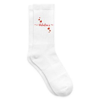 Happy Valentine s Day - Tennissocken - Weiß - Rechts