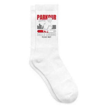 Parkour Freies Laufen Traceur Freestyle Sport - Tennissocken - Weiß - Rechts