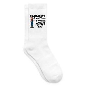 Farmers don't brag, but their Moms do - Tennissocken - Weiß - Rechts
