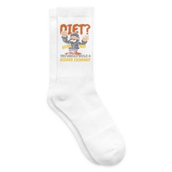 Schornsteinfeger Job Beruf Schornsteinflüsterer - Tennissocken - Weiß - Rechts