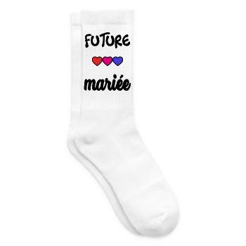 Junggesellinnenabschied. HOCHZEIT. MANNSCHAFT. TEAM BRAUT. ZUKÜNFTIGE BRAUT - Tennissocken - Weiß - Rechts