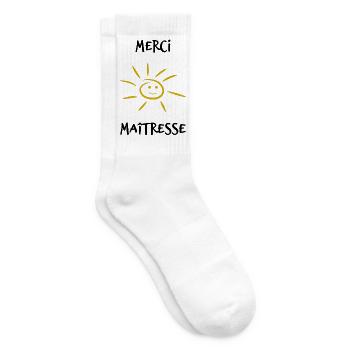 GELIEBTE. VIELEN DANK. DANKE HERRIN - Tennissocken - Weiß - Rechts