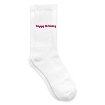 ALLES GUTE ZUM GEBURTSTAG. ALLES GUTE ZUM GEBURTSTAG. JAHRESTAG. - Tennissocken - Weiß - Rechts