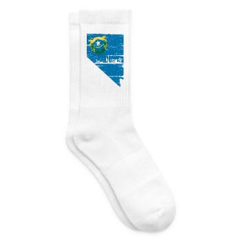 Nevada USA Staat Amerika Nevadan Carson City - Tennissocken - Weiß - Rechts