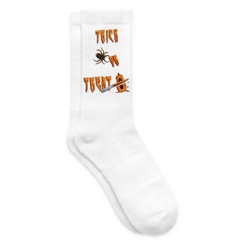 trick or treat halloween - Tennissocken - Weiß - Rechts