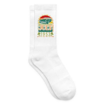 Geburtstagsgeschenk Juli 1953. - Tennissocken - Weiß - Rechts